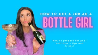 How to become a Las Vegas Bottle Girl -  Pool Auditions guide for landing the best club jobs