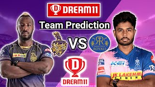 KKR VS RR | Dream 11 team prediction | Dream 11 me team kaise banaye | RR VS KOR Dream 11 team