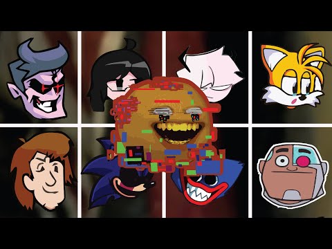 FNF Sliced(Vs Annoying Orange Fresh) But Different Characters Sing It🎵 Everyone (PibbyOrange)