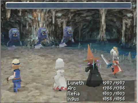 Let's Play Final Fantasy III (DS) part 53: Leviathan's cave