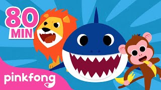 Baby Shark and more | Let&#39;s Sing with Animal Friends | Nursery Rhymes | Pinkfong Songs for Kids