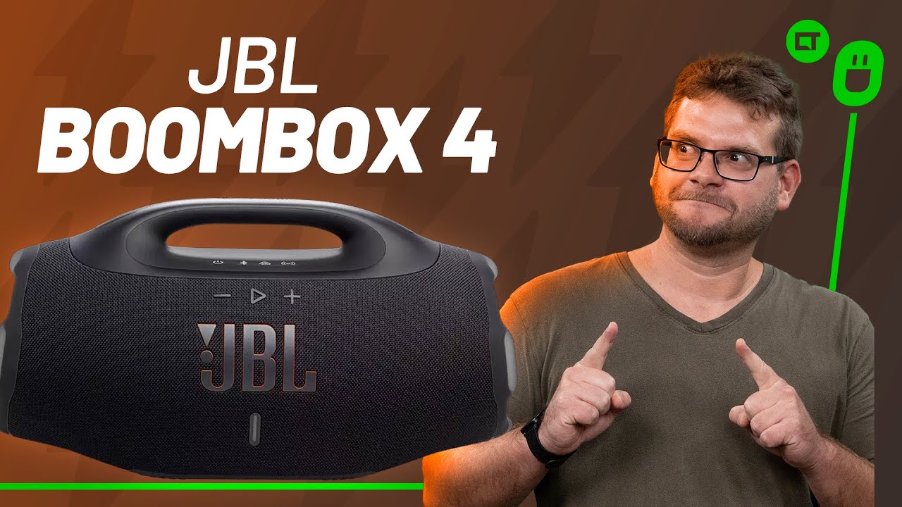 Miniatura da avaliação em vídeo de Caixa de Som JBL Boombox 4 Bluetooth Laranja