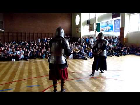 Pokaz rycerski - pojedynek z mistrzem zakonu