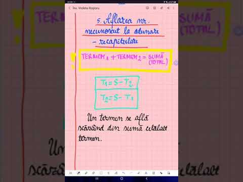 #shorts 5. Recapitularea aflării numărului necunoscut la adunare -  Matematică - ŞCOALA ONLINE