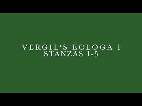 Vergil Ecloga I Stanzas 1-5