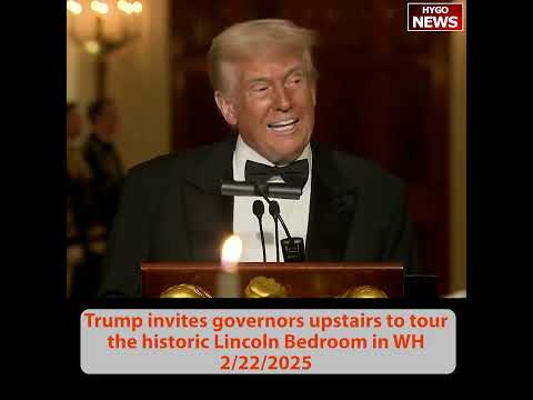 Trump to Governors: 'Maximum Deregulation, Maximum Jobs'; Lincoln Bedroom Tour; Driscoll Sworn In as Army Sec