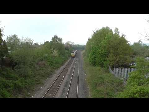 Freightliner Class 70 + 66 No's 70005 TnT 66606 on 7Y02 Crewe B.H - Leeds Balm Rd on 30.4.14 - HD