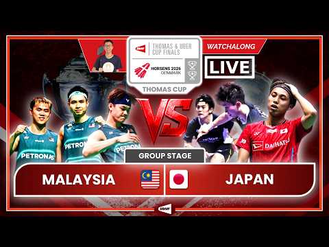 LEE ZII JIA 🇲🇾 vs. KOKI WATANABE 🇯🇵 LIVE! MAS-JPN BWF THOMAS CUP 26' GS | Darence's Watchalong
