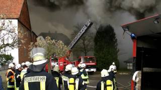 preview picture of video 'Großbrand in Sachsenhausen: Millionenschaden entstanden'