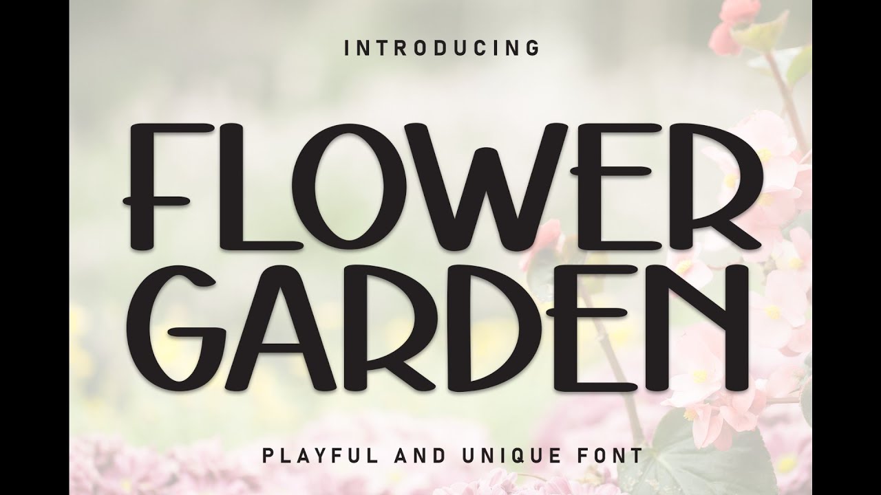 Flower Garden | Handwritten Whimsy Font for Wedding Invitations and More