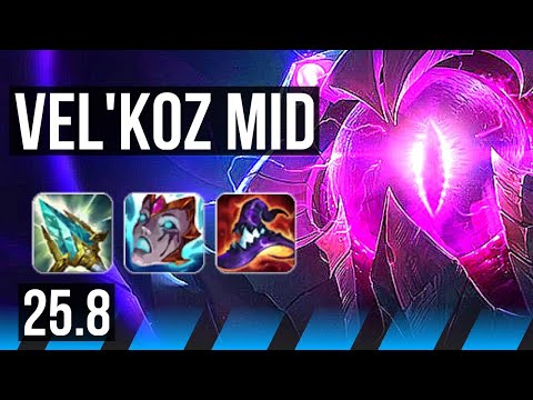 VEL'KOZ vs GALIO (MID) | Legendary | NA Master | 25.8