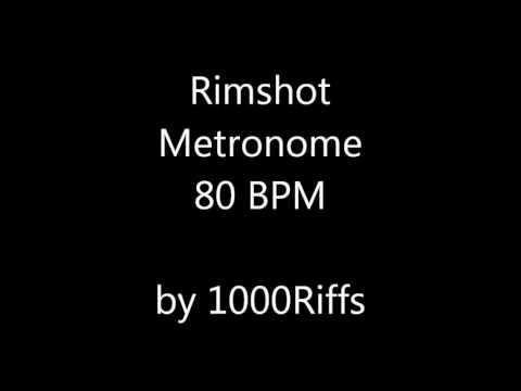 Rimshot Metronome 80 BPM - Beats Per Minute