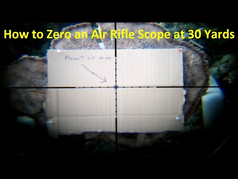 Zeroing a Scope on a New Air Rifle a Weihrauch 100KT 177