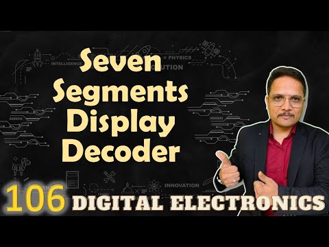 Seven Segments Display Decoder Combinational circuit in Digital Electronics SevenSegmentsDisplay
