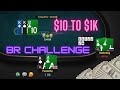 $10 To $1k Bankroll Challenge DAY 1 ! Stream Highlights