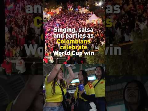 Singing, salsa, and parties as Colombians celebrate World Cup win