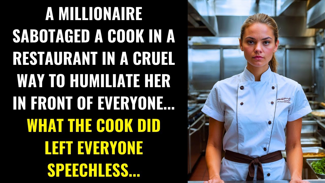 MILLIONAIRE CRUELLY HUMILIATES A COOK, BUT HER REACTION LEAVES EVERYONE SPEECHLESS...