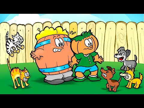 A Foto - Desenho infantil com Gatos e Cachorros