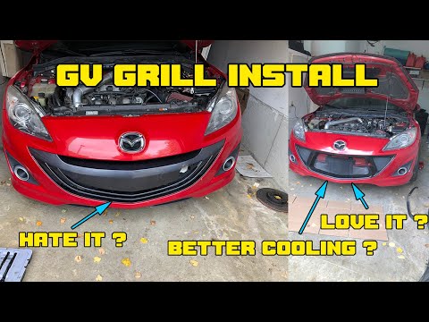 Mazdaspeed 3 Open Mouth Grill Install | GV Grill | Bayson R