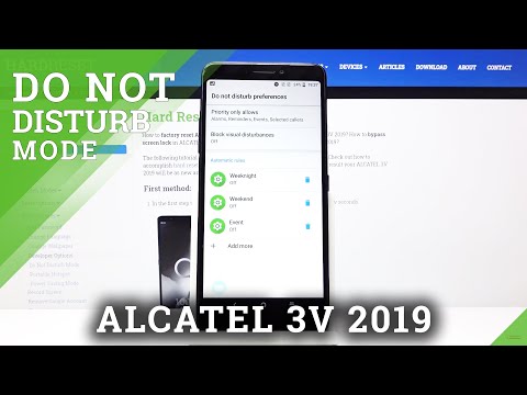 How to Activate Do Not Disturb Mode in ALCATEL 3V 2019 – Silent Mode