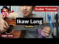 Nobita 'Ikaw Lang' plucking and chords guitar tutorial using capo - Pareng Don tutorials