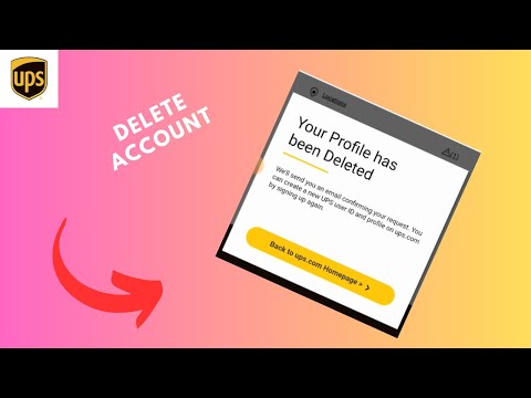 How To Delete Ups Account