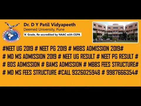 D Y Patil Medical College Pune / Courses / Fees Structure / Cutoff / Seat Matrix / Admission