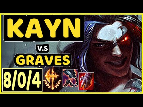 BROXAH (KAYN) vs GRAVES - 8/0/4 KDA JUNGLE GAMEPLAY - EUW Ranked MASTER