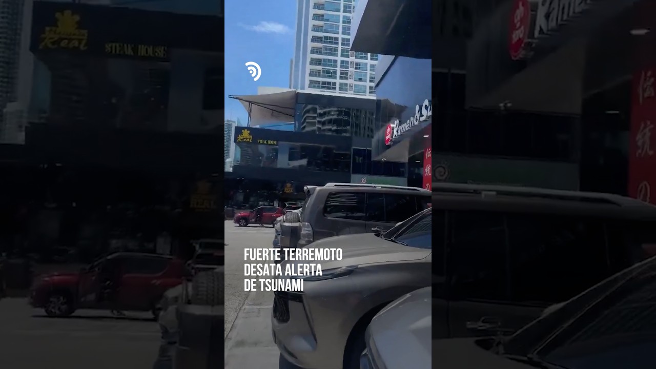 Terremoto sacude Panamá y activa avisos por posible tsunami 🌎🚨