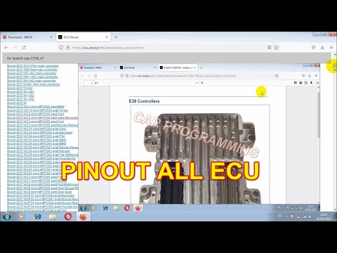 PINOUT ALL ECU BOSCH  Continental Delphi Denso FoMoCo Marelli Motorola Sagem Siemens Valeo Visteon