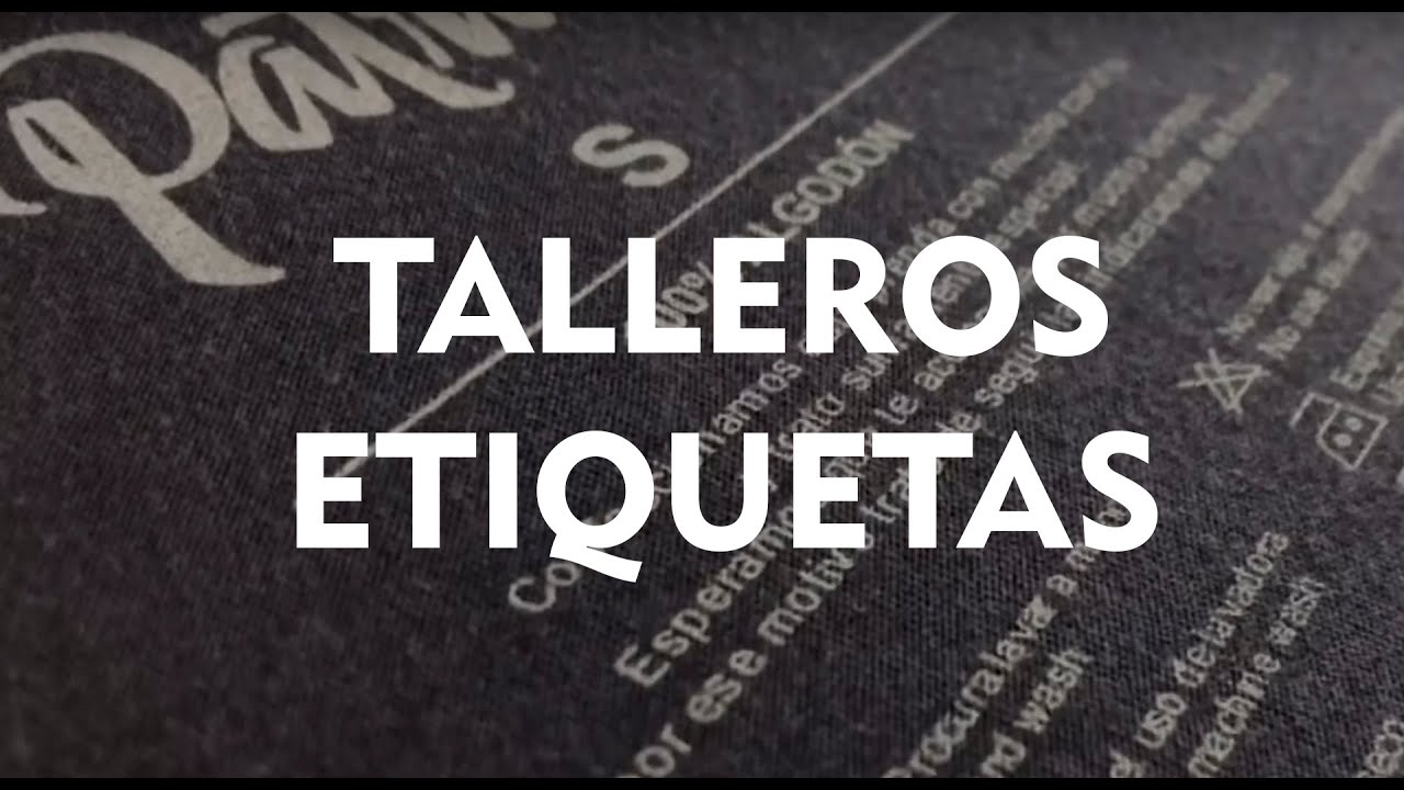 Como estampar etiquetas talleros en tus camisetas