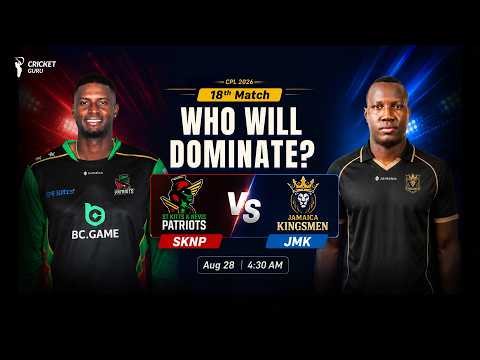 CPL 2026: SKNP vs JMK 18th Match Prediction | Toss, Pitch Report & Playing 11