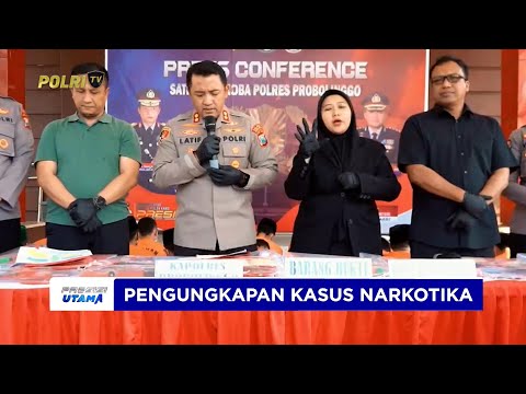 POLRES PROBOLINGGO UNGKAP KASUS NARKOTIKA