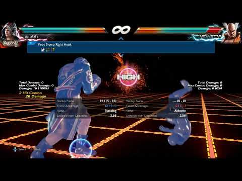 080. Foot Stomp Right Hook Movement Frame Data