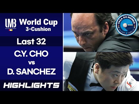 [World Cup 3-Cushion Porto 2018] Last 32 - Daniel SANCHEZ (ESP) vs CHO Chi Yeon (KOR). H/L