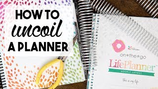 How to Uncoil &amp; Recoil a Planner