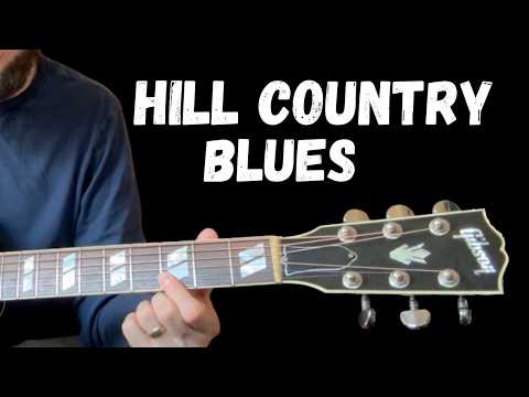 Mellow Hill Country Blues Guitar Lesson- (Peaches) RL and Cedric Burnside Versions in open G