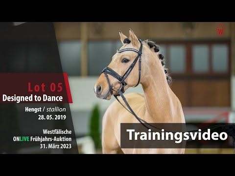 ONLIVE Frühjahrs-Auktion Training Lot 5 Designed to Dance Hengst v. Dating AT NRW - Vincent