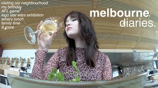 melbourne diaries | my birthday, AFL game, family time etc.