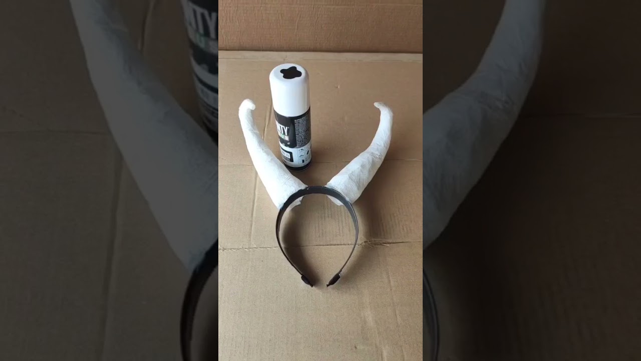 #shorts DIY Cuernos Halloween | Horns #makeup #DIY