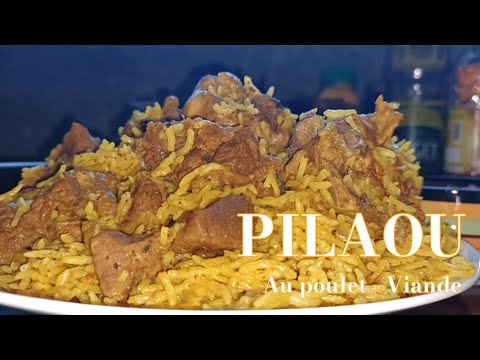 PILAOU AU POULET ET VIANDE DE BŒUF 🌸 Rougail tomates 🌸 cuisine comorienne #Roukianass