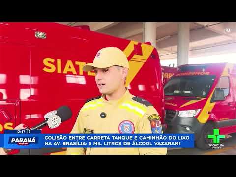 ACIDENTE COM CARGA INFLAMÁVEL MOBILIZA EQUIPES EM LONDRINA.