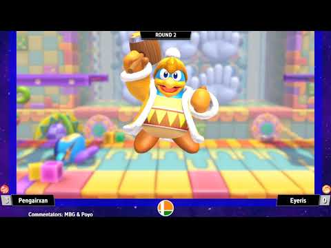 Pengairxan (Dedede) vs Eyeris (Bandana Dee) - Kirby Fighters 2 New Generation Arcadian