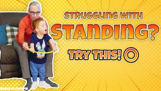 Standing Balance Made Easier: Try a Hoop! | Pediatric Physical Therapy #96