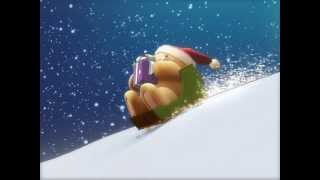 Your Forever Friends bear takes a sleigh ride on a snowy night to deliver a gift to his very CUTE..
