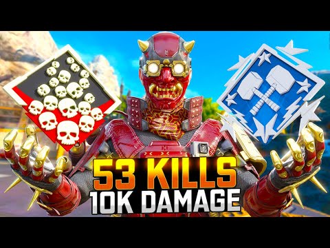 SOLO Octane INSANE 53 KILLS and 10K Damage Apex Legends