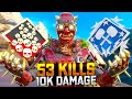 SOLO Octane INSANE 53 KILLS And 10K Damage Apex Legends