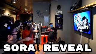 Sora (and Doom Slayer) Reveal for Super Smash Bros. Ultimate Live Reactions at Waypoint Cafe NYC