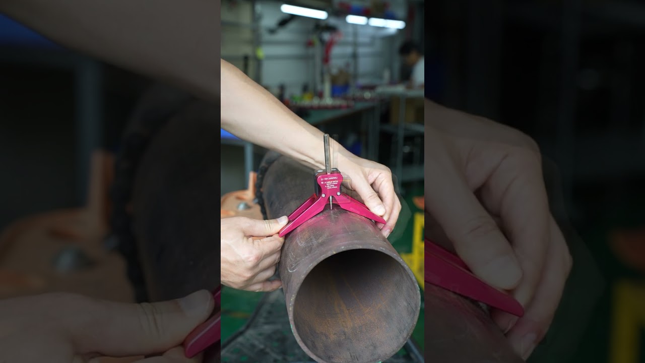 デジタル磁気式パイプ芯出しポンチパイプの内面・外面双方の中心点を精密にマーキングするために設計されています。