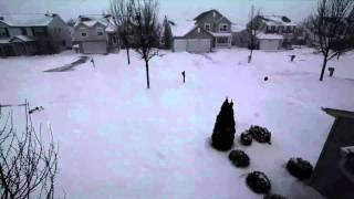 preview picture of video '2011 Snowstorm Blizzard Time Lapse in South Elgin,'
